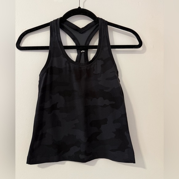 BUNDLE 2 Lululemon Cool Racerback Short Tank Tops *Nulu - Camo/White - Picture 3 of 6